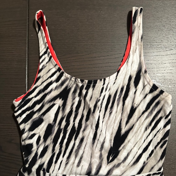 Express Zebra Print Cotton Tank Dress in size XS (Like New!) - Picture 6 of 9